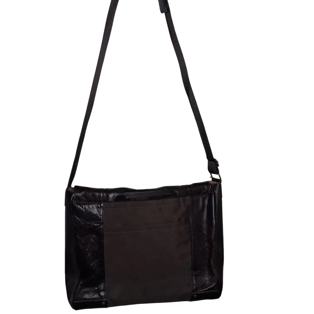 Solo Vintage Leather Laptop Cross Body Messenger Bag